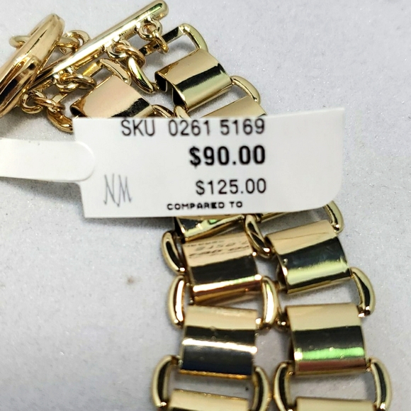 Neiman marcus gold chain with stones - Picture 3 of 5